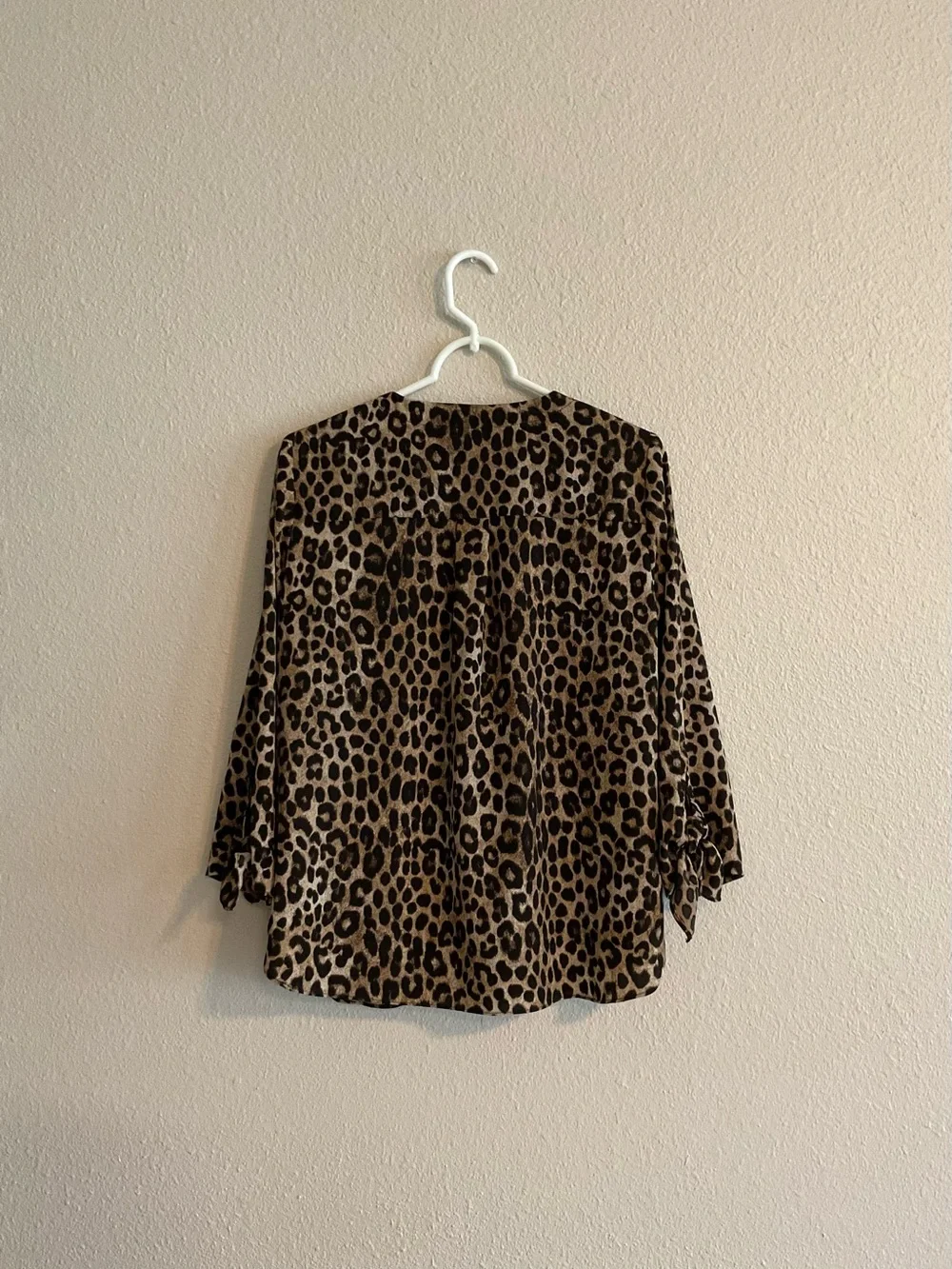 Michael Kors Leopard Print Top - Black & Brown